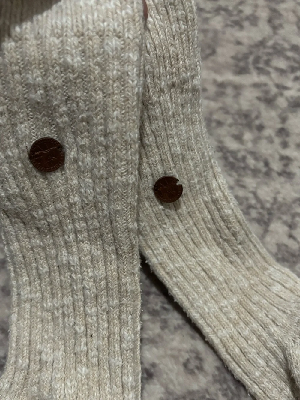 Birkenstock Cotton Slub Men Cotton-Polyamide-Elastane Cozy Ribbed Knit Socks